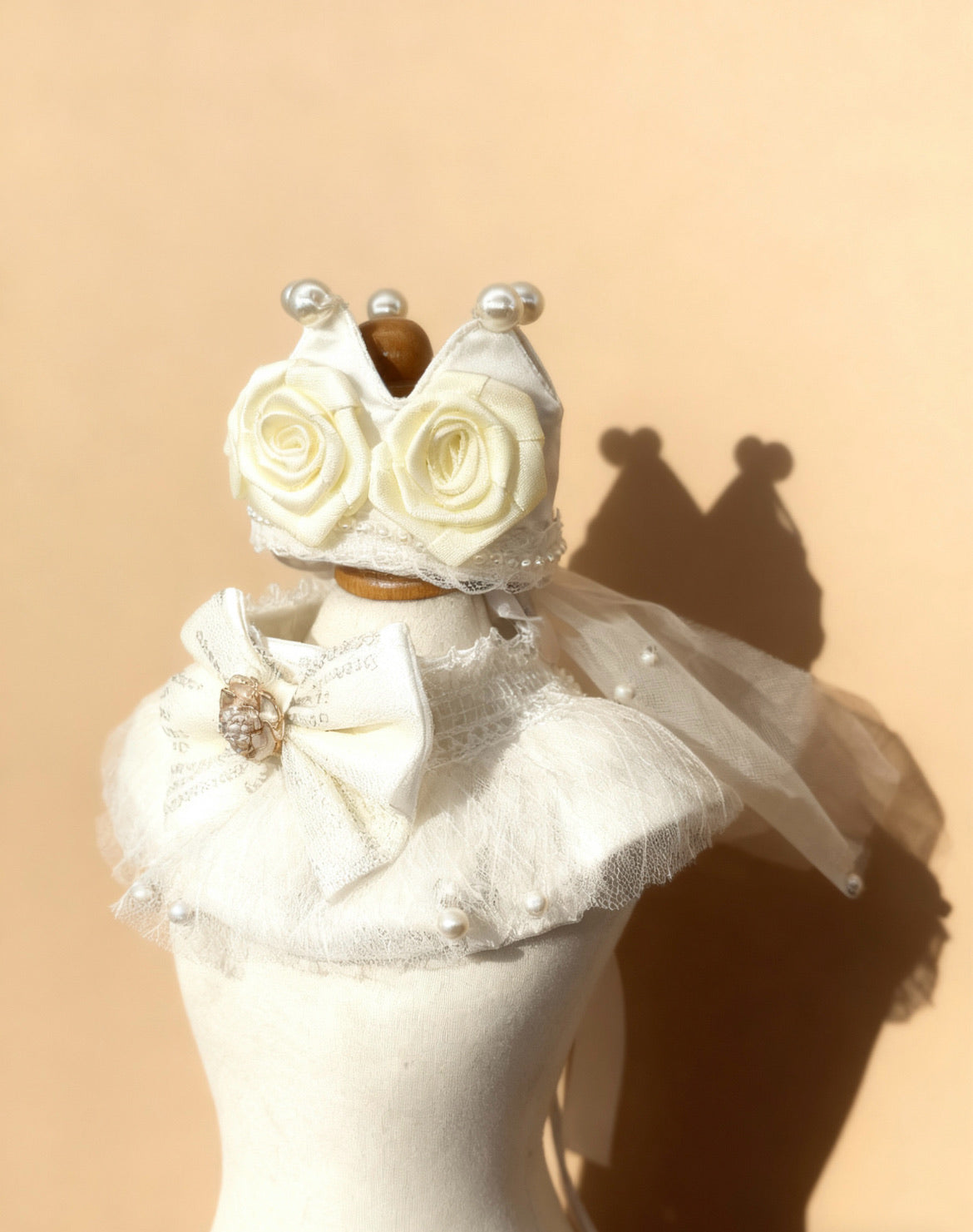 GDC0652 法式玫瑰花蕾絲圍巾