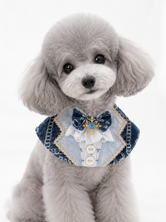 Versailles Denim Gentleman Scarf 凡爾賽丹寧西裝領巾
(預訂-6/20發貨）