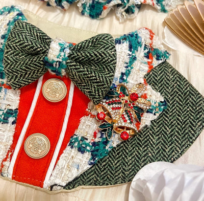 Tweed Green Wilderness Christmas Suit Scarf 粗毛綠野聖誕西裝