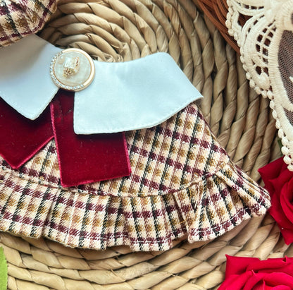 Women Vintage British Scarf (Red) 復古英倫女裝圍巾（紅色）