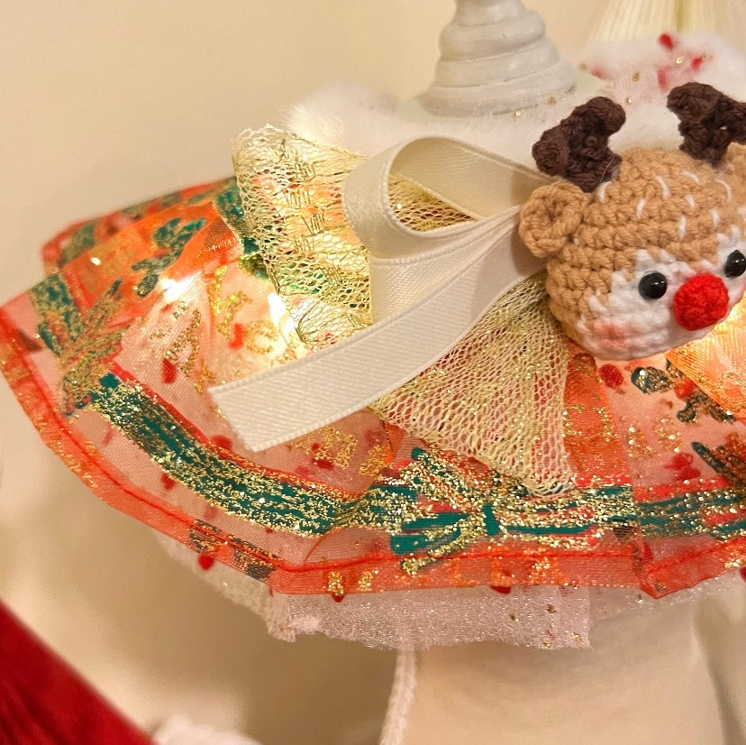 Wish you Merry Christmas Reindeer Scarf (with Flashing Light) 鹿閃燈圍巾