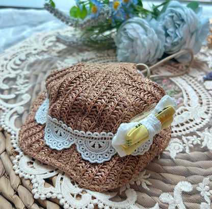 GDC0953 鈎織草帽（深色）