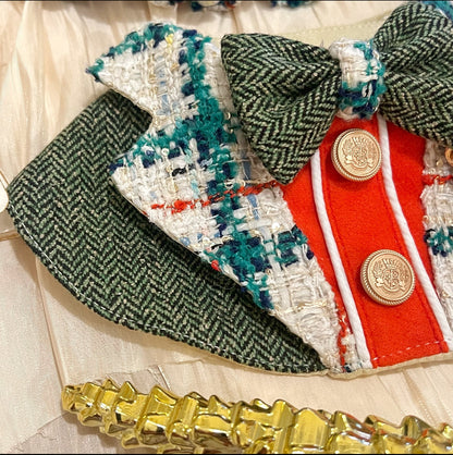 Tweed Green Wilderness Christmas Suit Scarf 粗毛綠野聖誕西裝