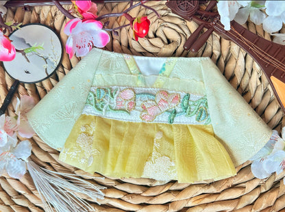 GDC0693 嫦娥奔月圍巾（淺綠配淺黃色）