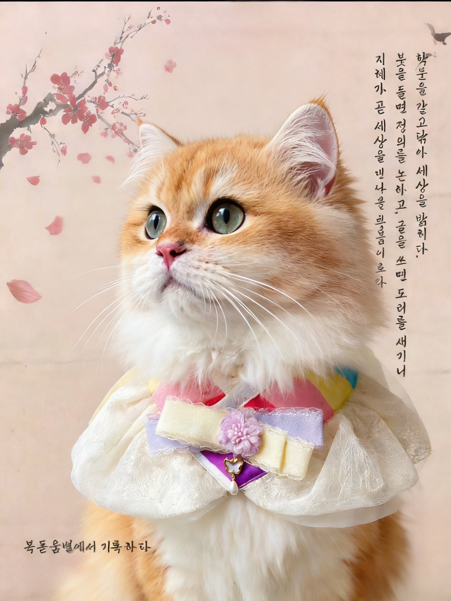 Hanbok Pearlveil Scarf 韓彩珠紗領巾