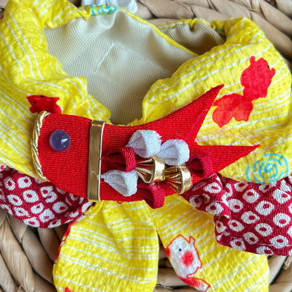Asakusa Koi Flag Yukata Towel (Bamboo Cloth) 淺草錦鯉旗浴衣巾（日本竹節布）