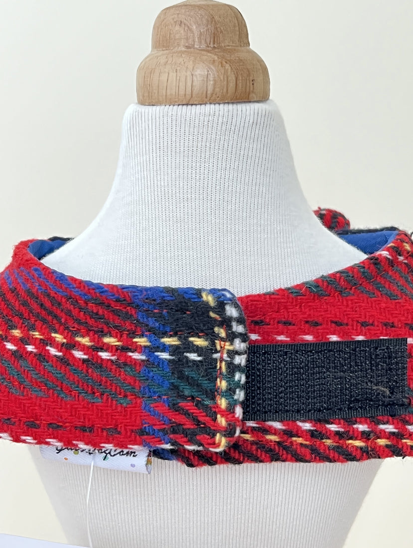 Classic Red Checkered Gentleman Suit Scarf 經典紅格紳士西裝圍巾