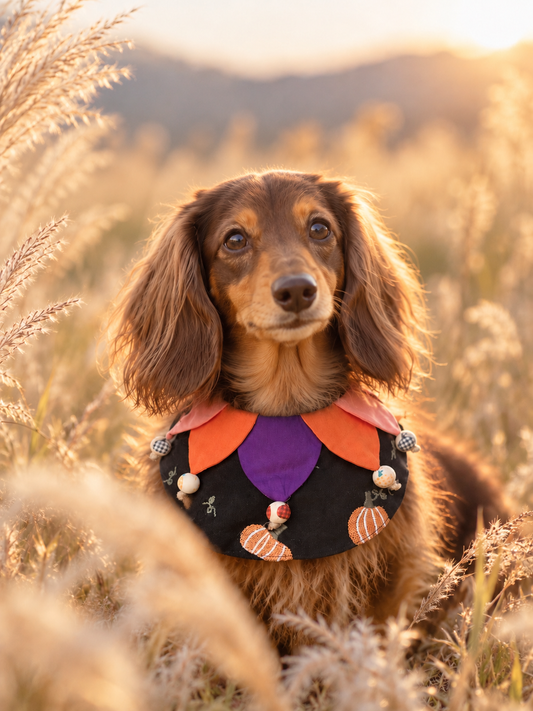 Forest Elf Pet Scarf - Black