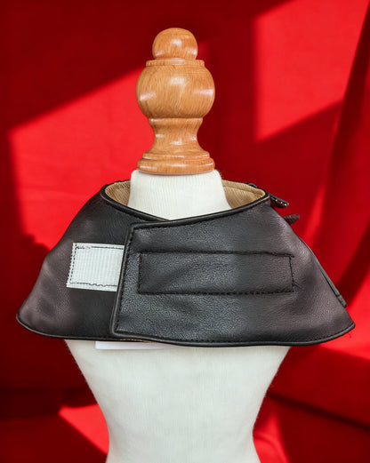 GDC0675 	Rock友皮褸圍巾（黑色）