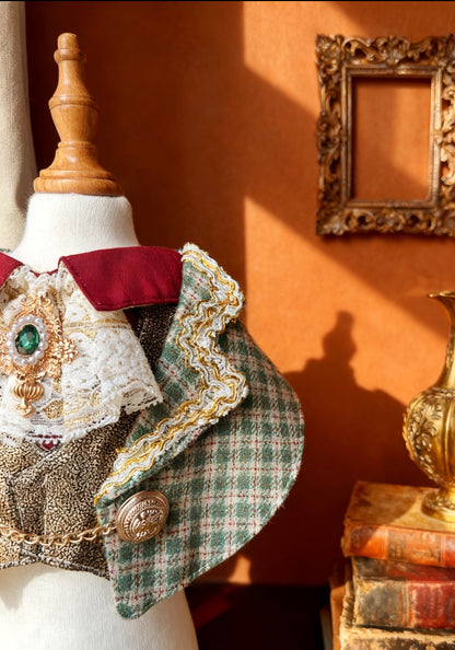 Emerald Houndstooth Ducal Scaft
 翡翠千鳥伯爵領巾