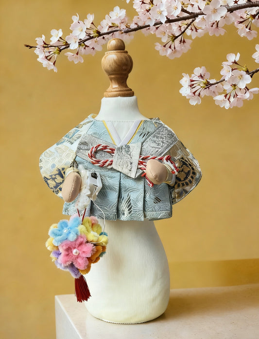 Yuehuai Hakama pet scarf with lantern detail | GutsDogCom