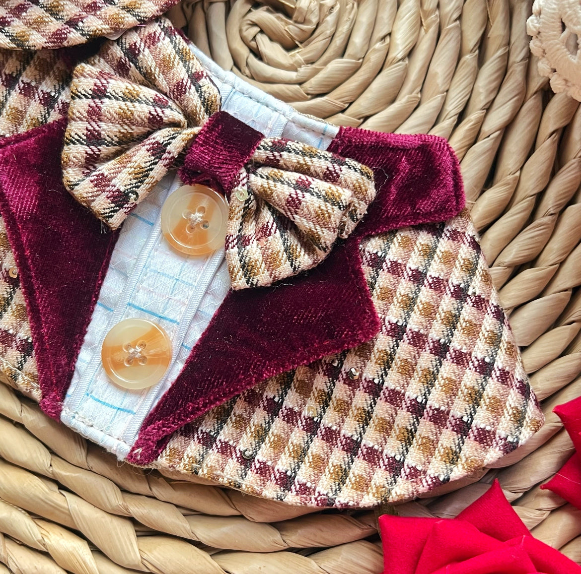 Vintage British Suit Scarf (Red)復古英倫西裝圍巾（紅色）