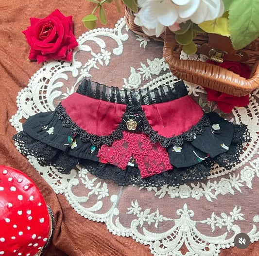 Vintage French Cherry Scarf(Black) 復古法式車厘子圍巾(黑色)