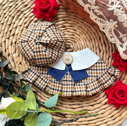 Women Vintage British Scarf (Blue) 復古英倫女裝圍巾（藍色）