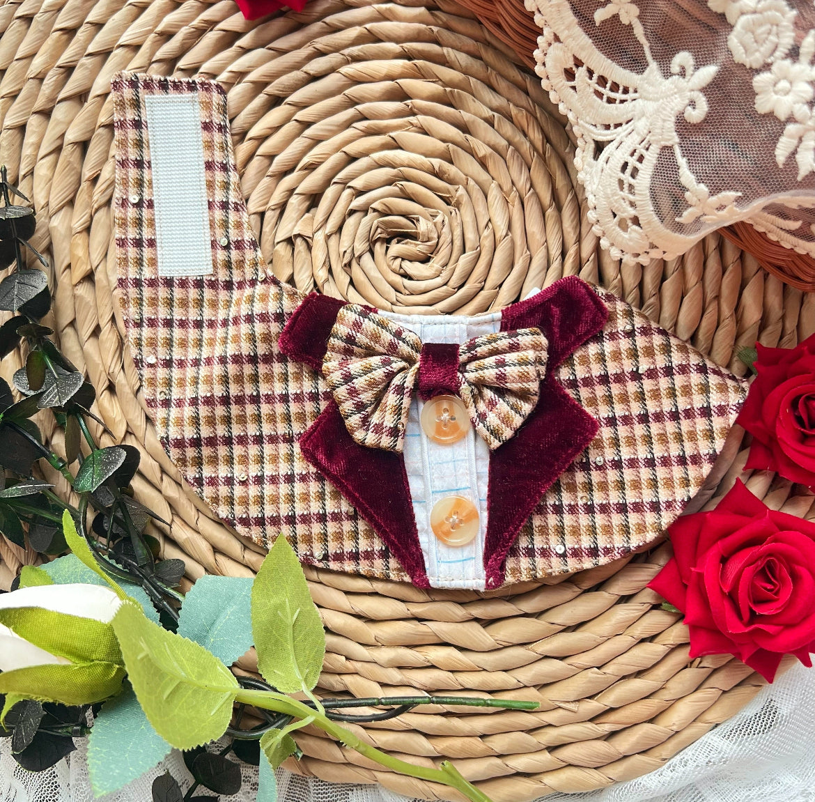 Vintage British Suit Scarf (Red)復古英倫西裝圍巾（紅色）