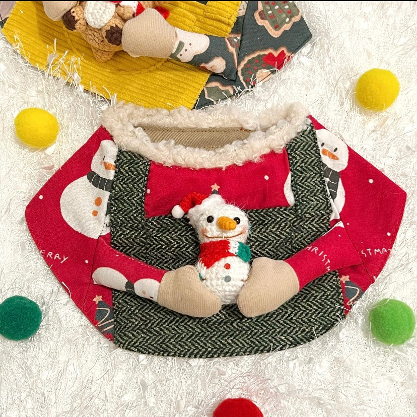 Oh!Hug the Snowman Scarf Oh!托住雪人圍巾（聖誕紅/軍綠）