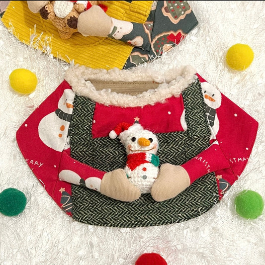 Oh!Hug the Snowman Scarf Oh!托住雪人圍巾（聖誕紅/軍綠）