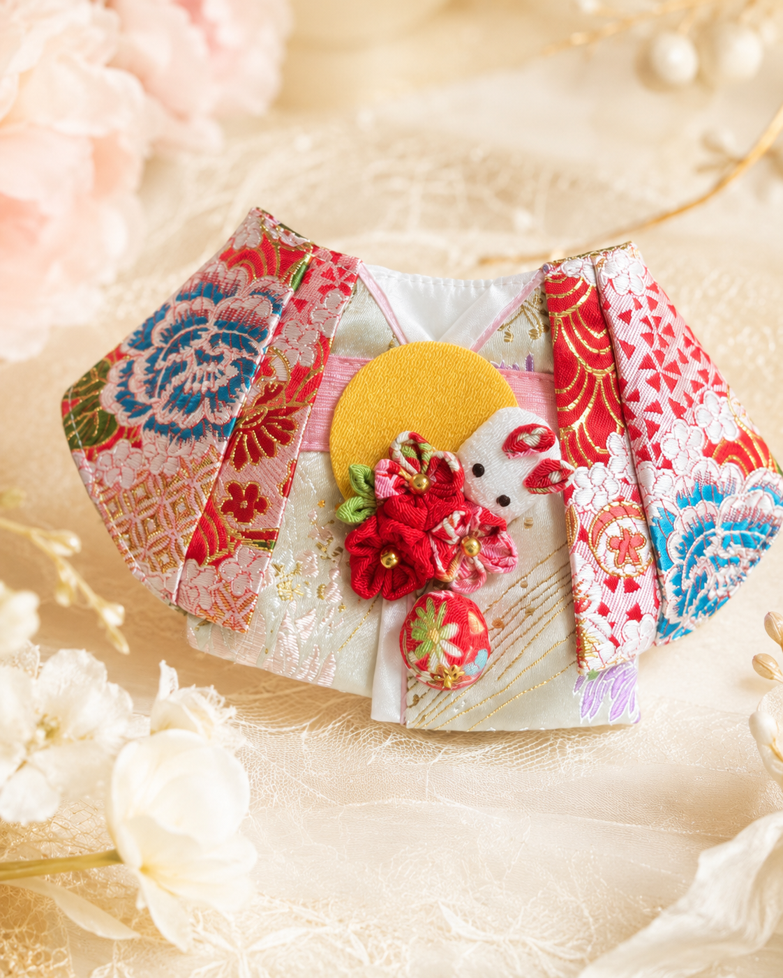Tsukimi Bunny Kimono Scarf