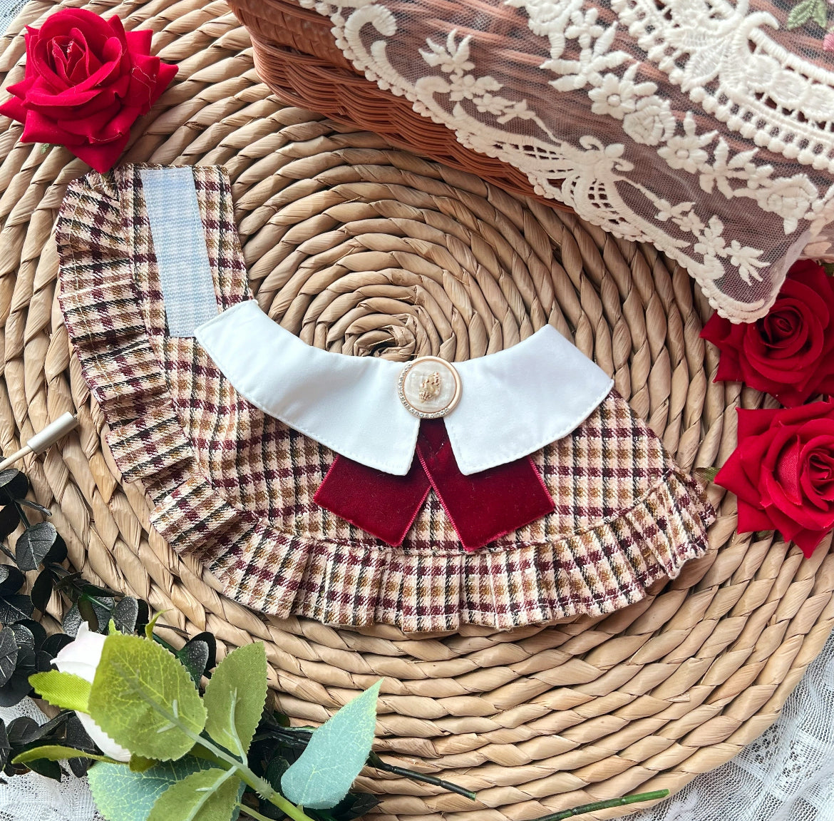 Women Vintage British Scarf (Red) 復古英倫女裝圍巾（紅色）