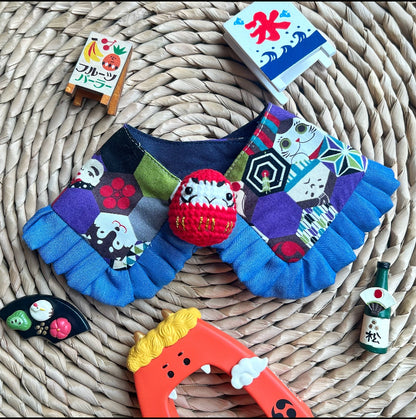 Wafu Dharma Scarf (Blue) 和風達摩圍巾（藍色）