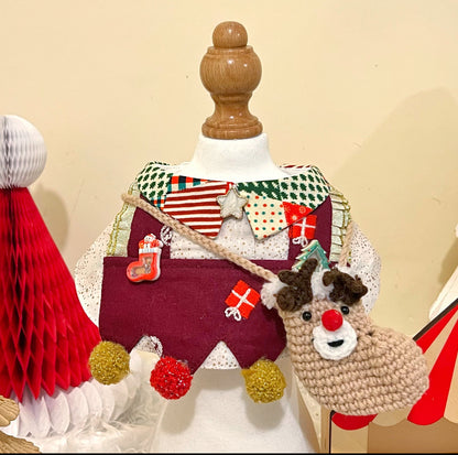 GDC0466 繽紛聖誕小丑圍巾