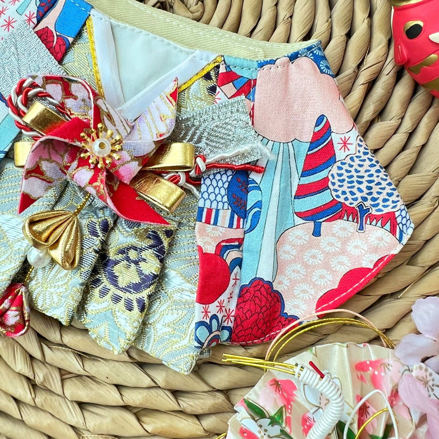 Samurai Windmill Kimono Scarf 日式風車武士領巾（補貨中，預計5/25發貨）