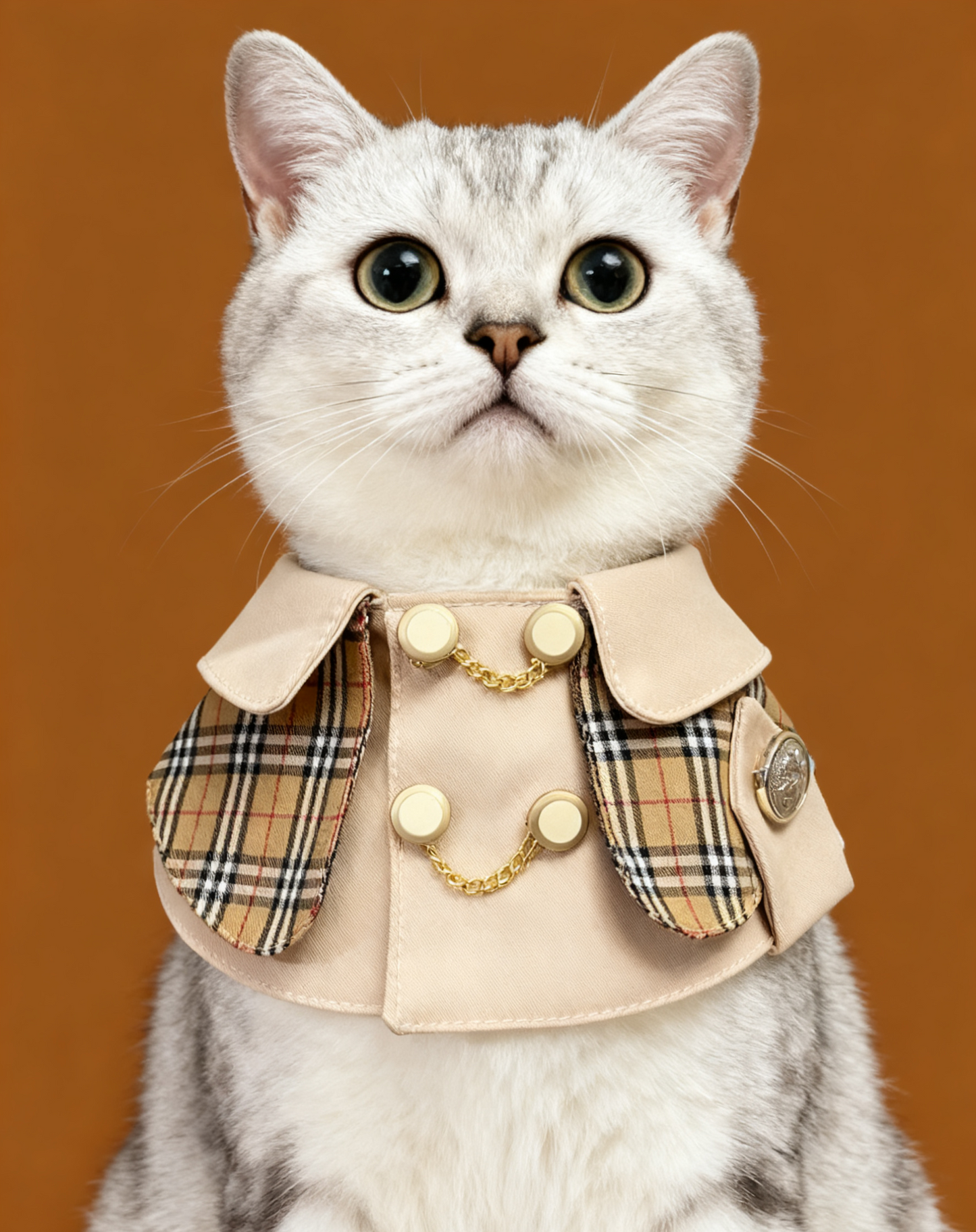 Classic Plaid Coat Scarf 經典卡其格乾濕褸圍巾