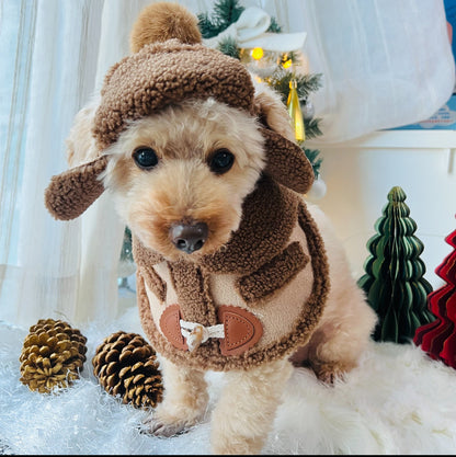 Korean Style Brown Fleece Hat 韓風啡色毛絨帽