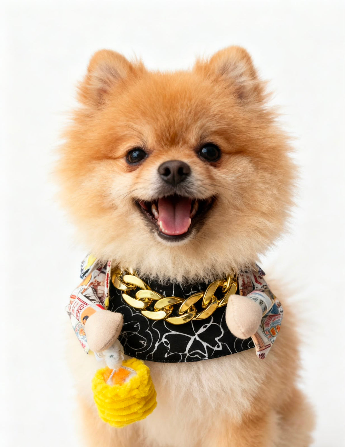 Hong Kong Retro Siu Mai Lantern Pet Scarf | GutsDogCom