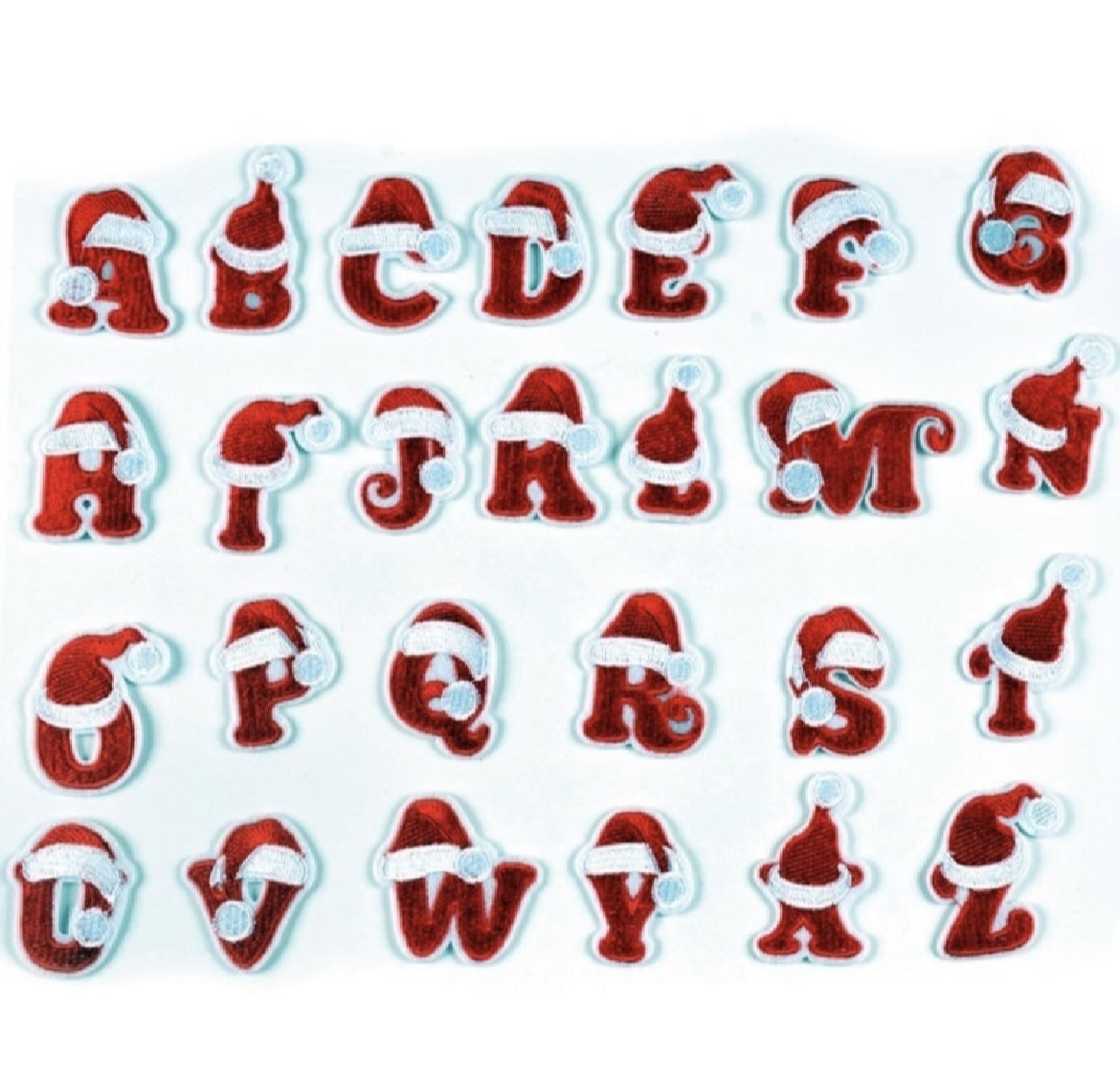 Brick Red Embroidered Deer Worker Pants Scarf (Choose your own letters) 綉紅色聖誕刺繡鹿工人褲圍巾（自選字母）