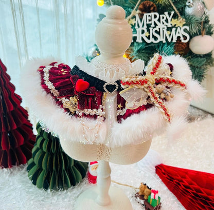 Christmas Gala Ball Scarf (Red) 聖誕華麗舞會圍巾（酒紅色）