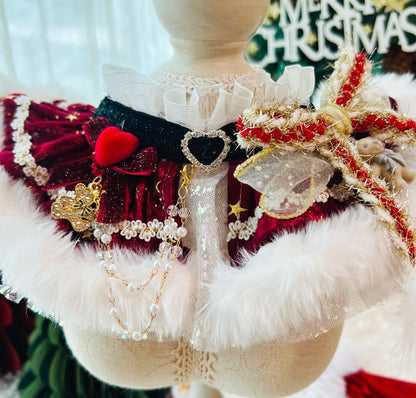 Christmas Gala Ball Scarf (Red) 聖誕華麗舞會圍巾（酒紅色）