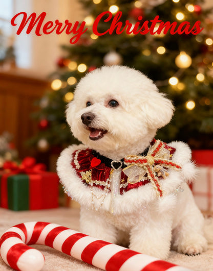 Christmas Gala Ball Scarf (Red) 聖誕華麗舞會圍巾（酒紅色）