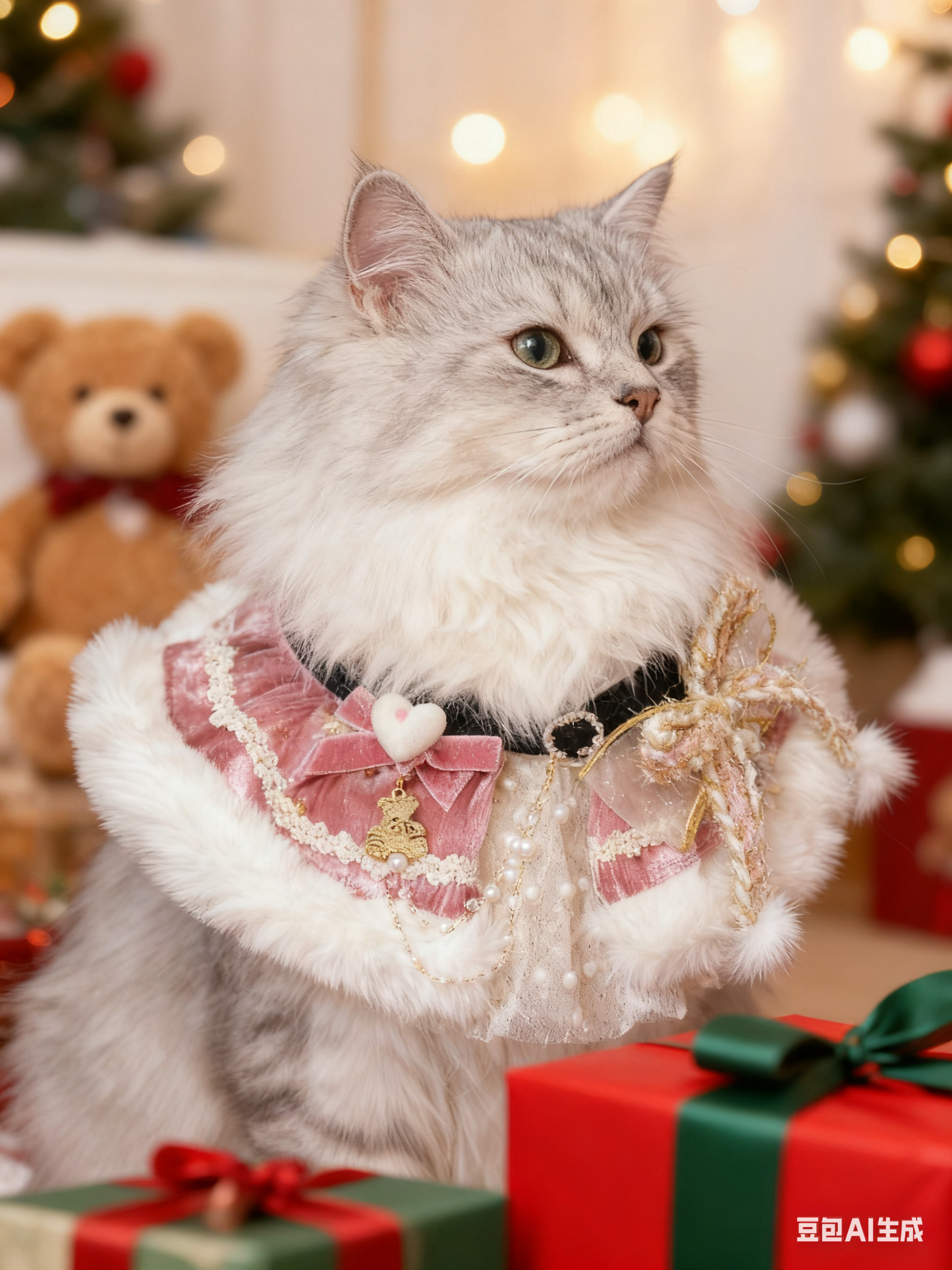 Christmas Gala Ball Scarf (Pink) 聖誕華麗舞會圍巾（粉紅色）