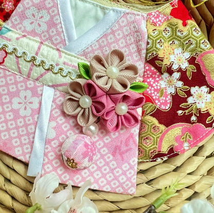 GDC0504 春櫻鈴奈羽和服圍巾