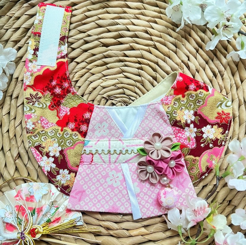 GDC0504 春櫻鈴奈羽和服圍巾