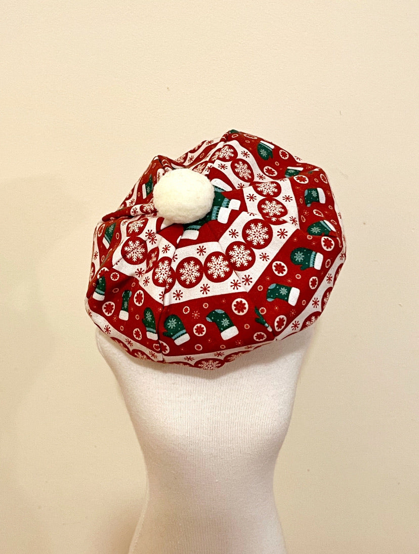 GDC0495 聖誕毛毛球畫家帽