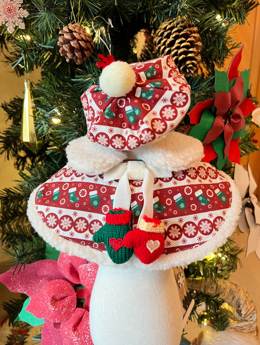 GDC0495 聖誕毛毛球畫家帽