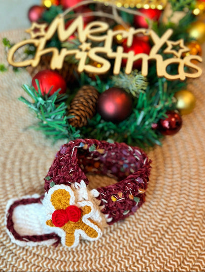 GDC0475 聖誕鈎織豆豆頸巾