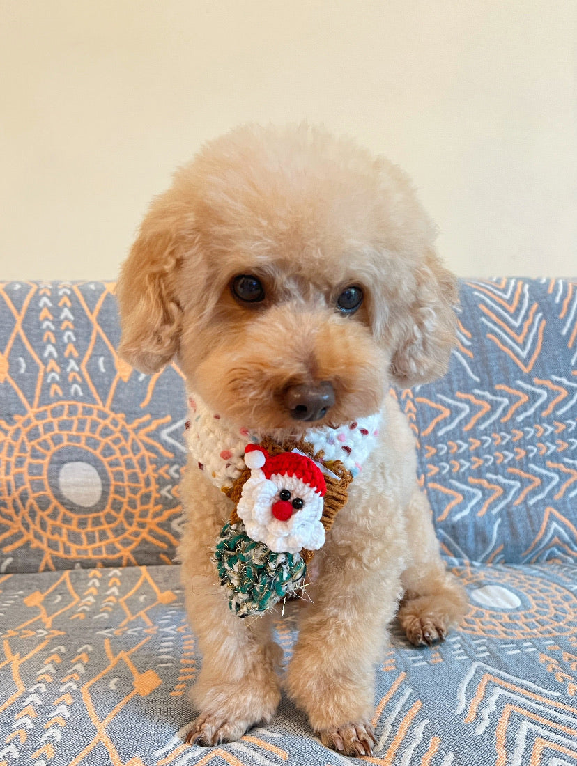 GDC0475 聖誕鈎織豆豆頸巾