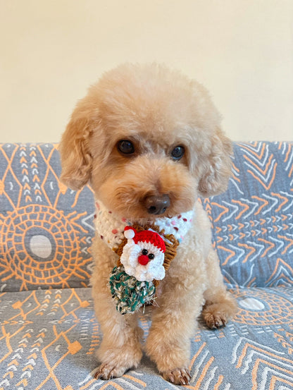 GDC0475 聖誕鈎織豆豆頸巾