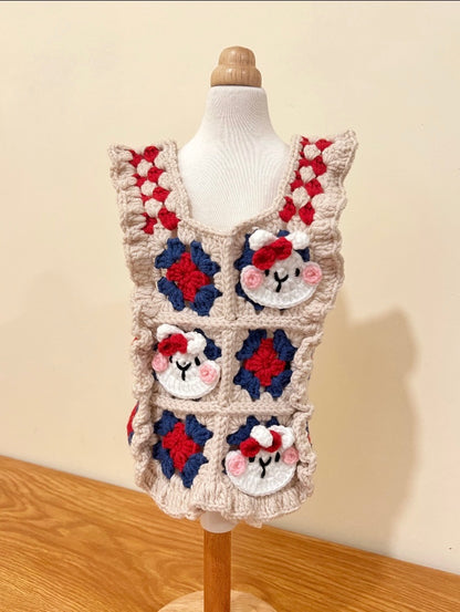 GDC0474 兔兔復古鈎織衫