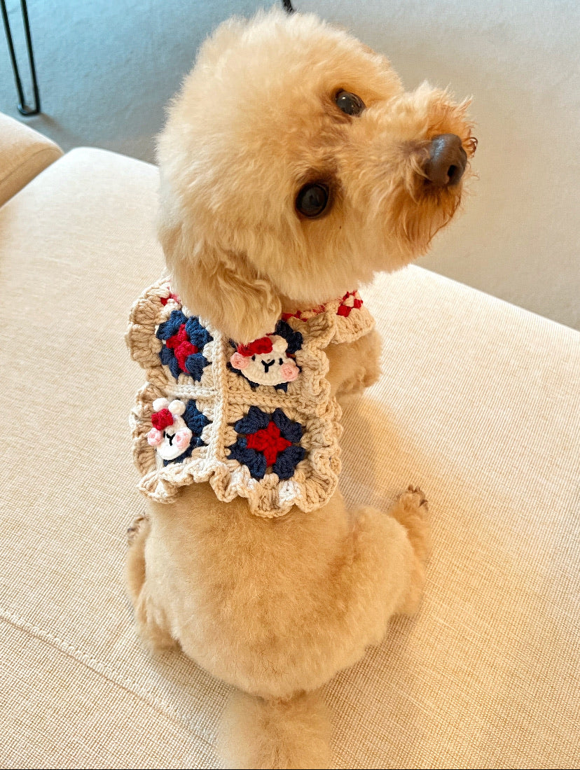 GDC0474 兔兔復古鈎織衫