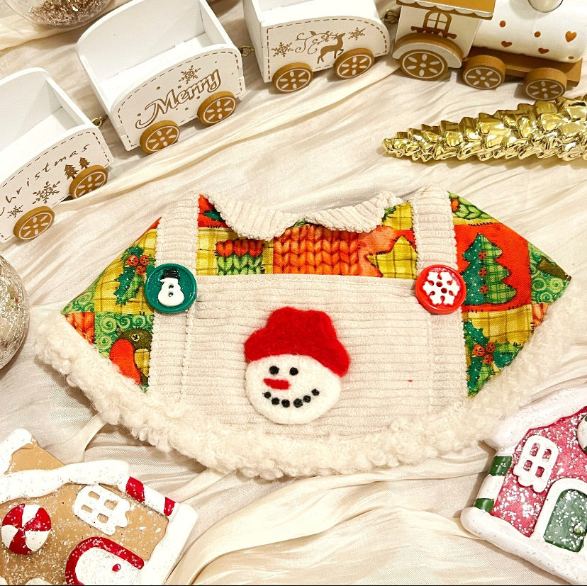 GDC0459 雪人工人褲圍巾