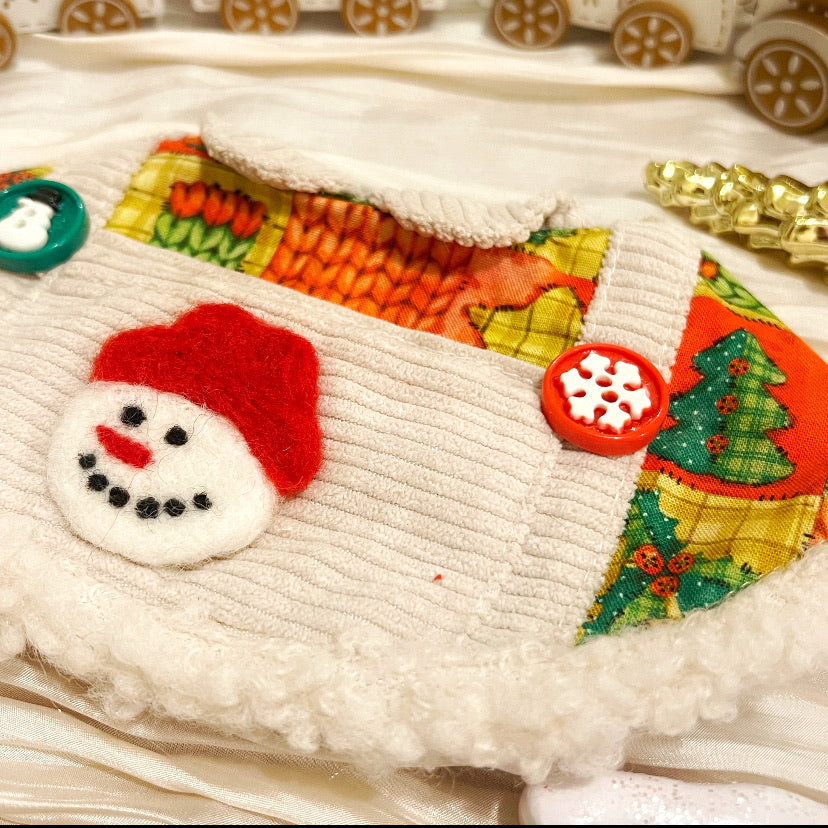 GDC0459 雪人工人褲圍巾