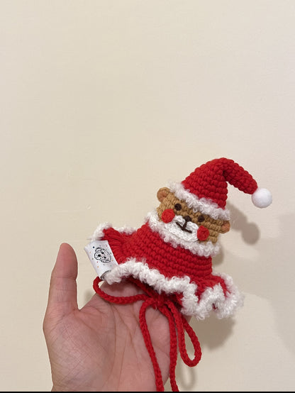 GDC0457 聖誕熊仔鈎織帽