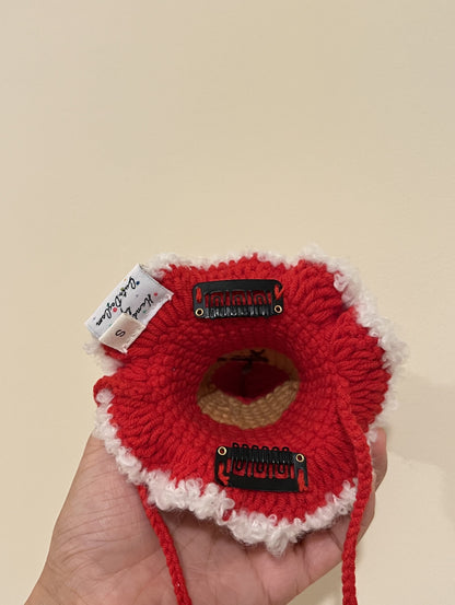 GDC0457 聖誕熊仔鈎織帽