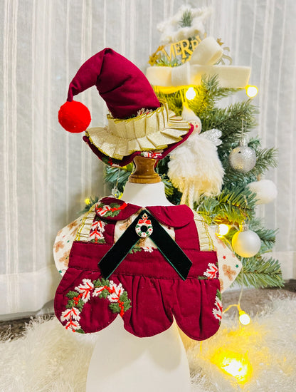 GDC0410 聖誕薑餅人泡泡裙圍巾